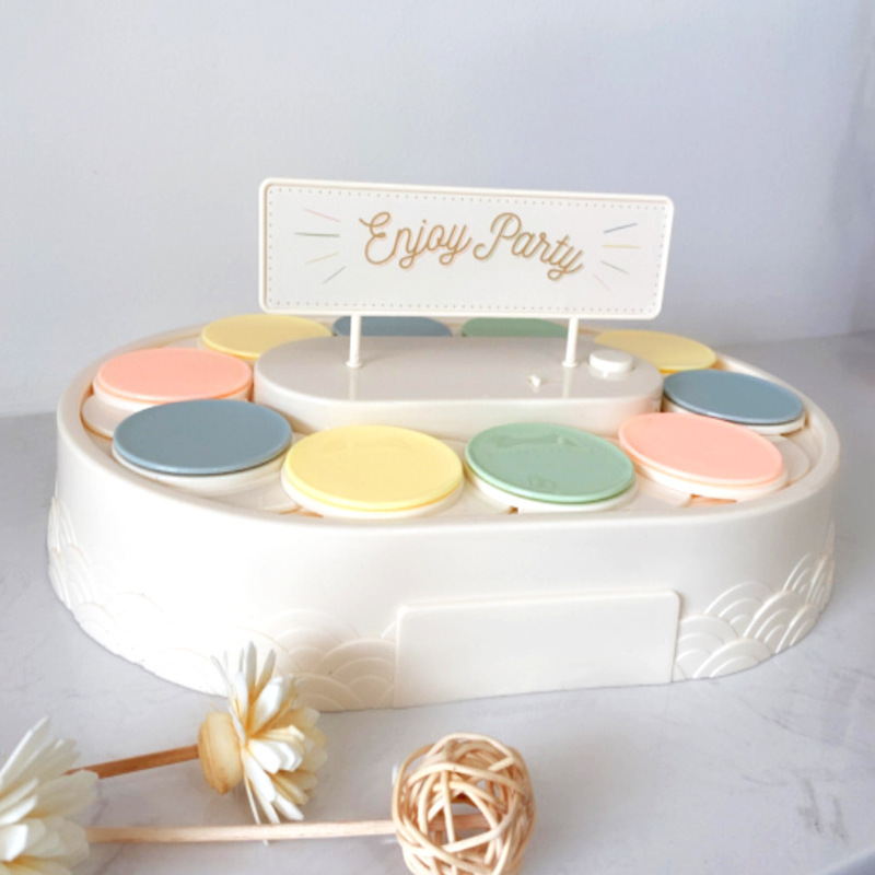 Mini Automatic rotating dessert serving trays machine cake Standing Display Stand home Decoration Cupcake Stand for party