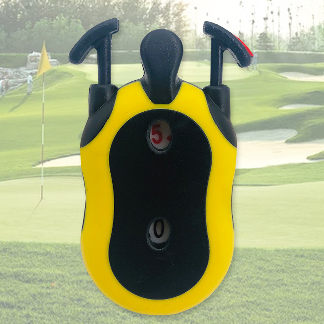 Golf Score Shot Stroke Counter Two Digits Scoring Keeper with Keychain Golf Training Aids Golf Accessories