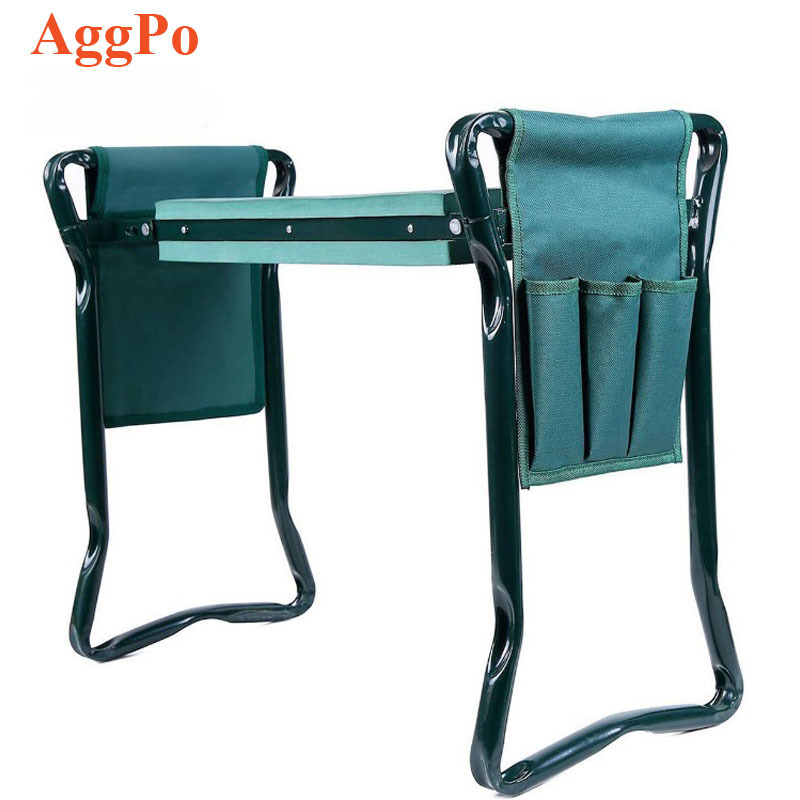 Upgraded Folding Garden Kneeler and Seat with Soft Eva Pad Seat with Stool Chair Pouch Gardening Supplies Ideal Gifts