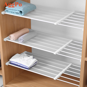 Extendable closet organizer rack kitchen cabinet adjustable storage shelf beneath sink under basin wardrobe clothes hanger