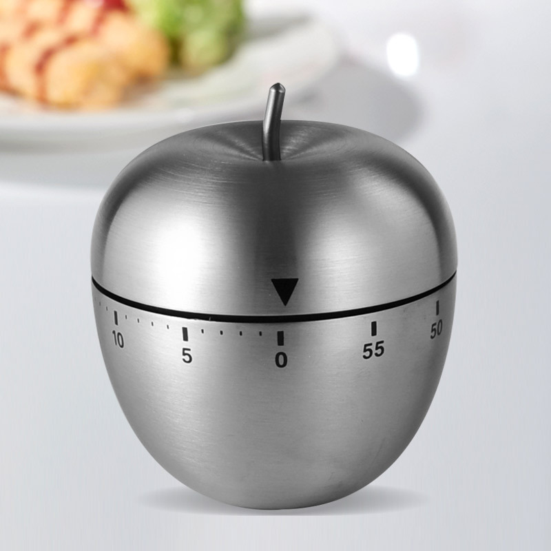 Kitchen Timer Stainless Steel Mechanical Rotating Alarm Count Down Timer Cooking Clock no need battery