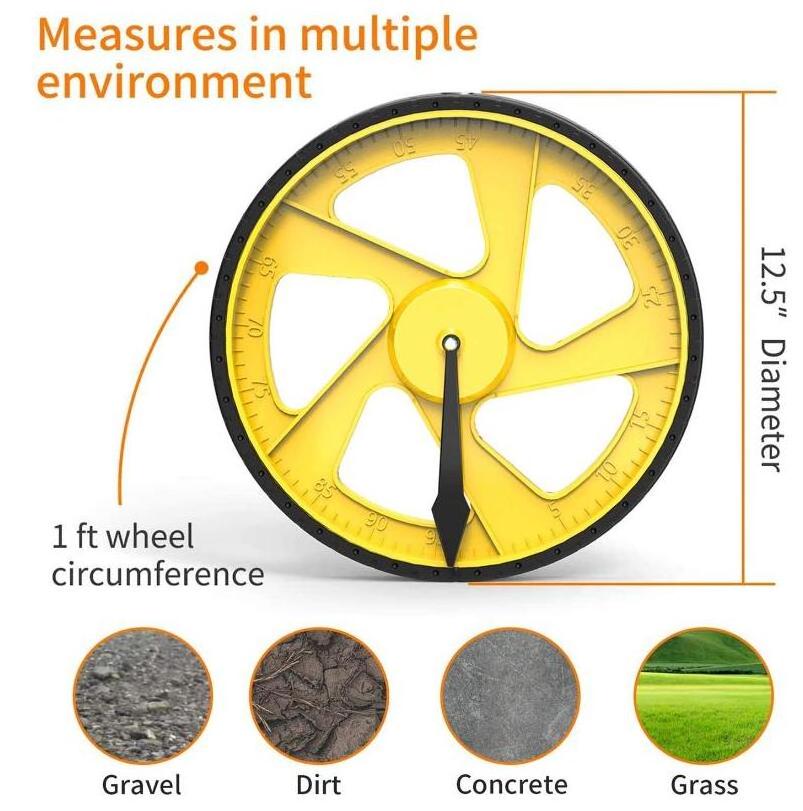 Digital Distance Measuring Wheel Tape With Digital LCD Display Measuring Tools for Surveyor Builders Workers