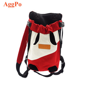 Pet Carrier Backpack, Hands-Free Adjustable Dog Front Carrier Legs Out & Easy-Fit Dog Backpack Carrier for Traveling Cycling