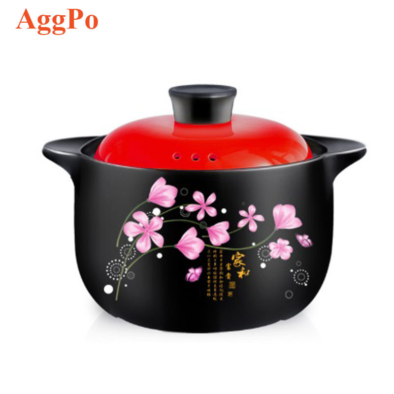 Casserole stew soup open fire household commercial gas stove ceramic soup pot clay pot rice high temperature resistant stew pot