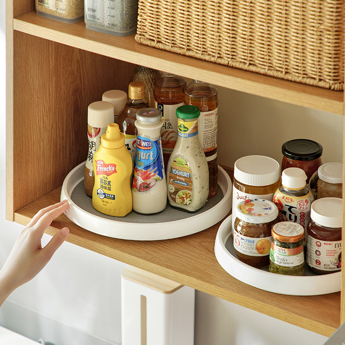 Turntable Lazy Susan Organizers, Rotating Spice Rack Spinner - Pantry, Medicine Cabinet Organization and Storage - Kitchen