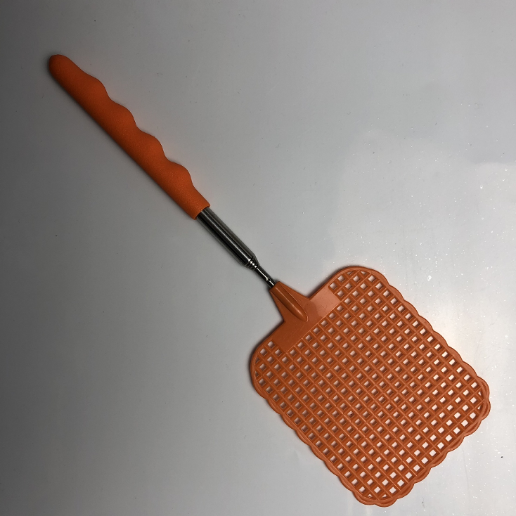 Long Metal Handle Mini Fly Swatter Household Telescopic Durable Plastic Bug Swatter Extendable 26 to 73 cm Manual Swat Fly Home