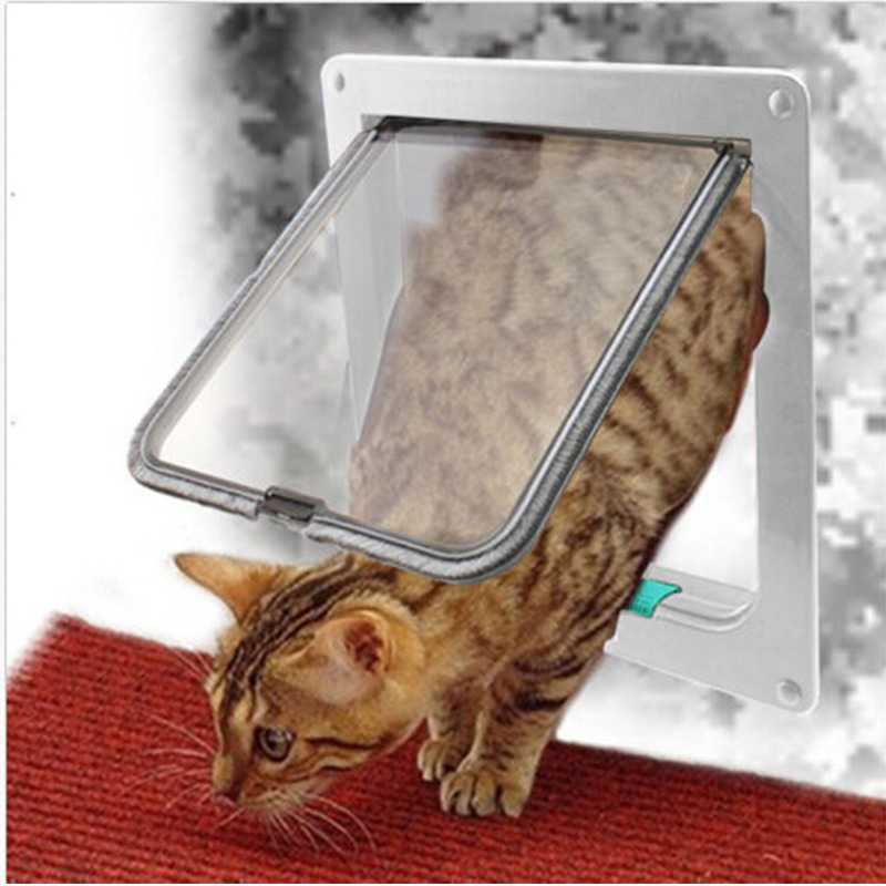 Interior Pet Door - Lockable Flap  for Puppy Dog and Cat Door - Easy Installation