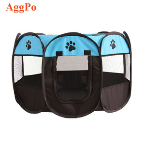 Pet Puppy Dog Playpen - Portable Playpen for Dog and Cat - Foldable Pop Up Dog Kennel Playpen with Carring Case