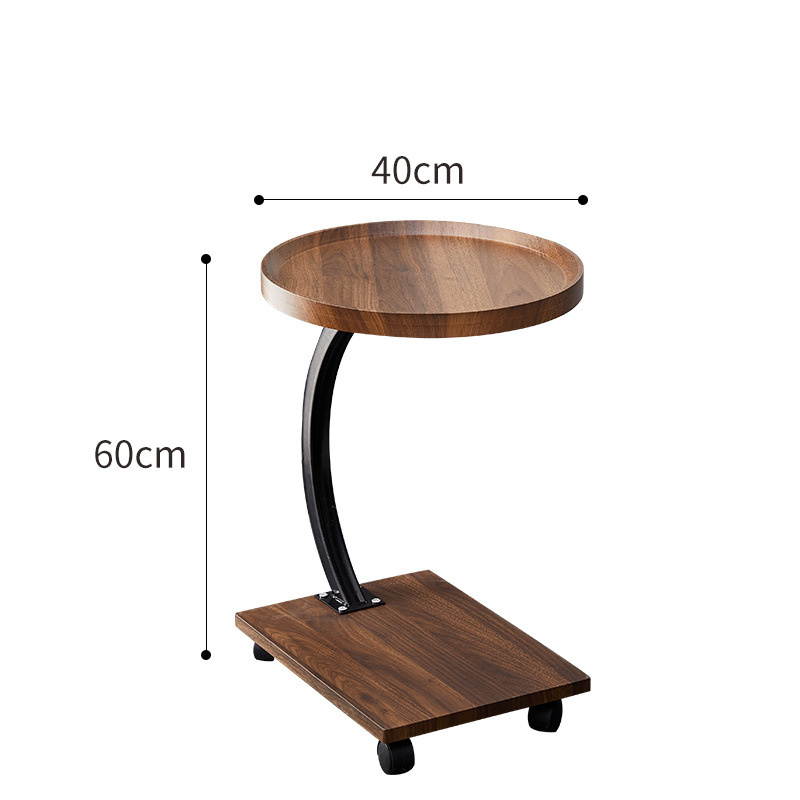 Light luxury creative sofa living room tea coffee table simple balcony movable round square table