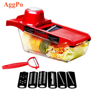 Multifunctional Vegetable Chopper - Slicer Cutter and Grater - for Veggie Onion Salad Fruit Potato