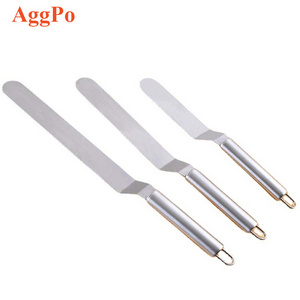 Offset Spatula Set - Stainless Steel Cake Icing Spatula for Baking - 6/8/10 inches Professional Cake Spatula Icing Spreader