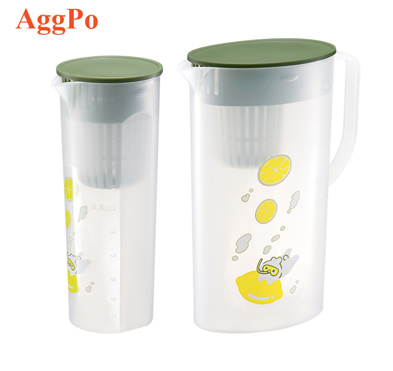 Summer fresh plastic cold water double filtration heat-resistant tea pot with smooth water from the mouth of the eagle mouth