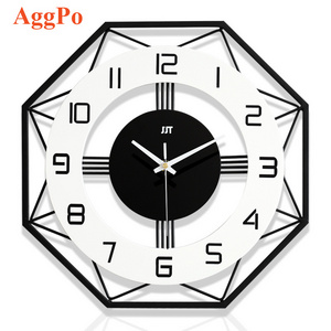 Modern minimalist wall clock home living room hotel creative Nordic style wall hanging decorative silent wall clock