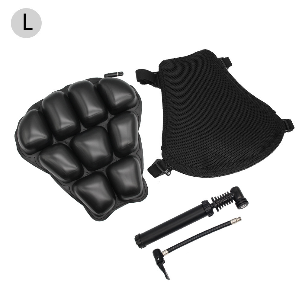 Motorcycle inflatable seat cushion motorcycle accessories shock-absorbing seat cushion with sun protection seat cover