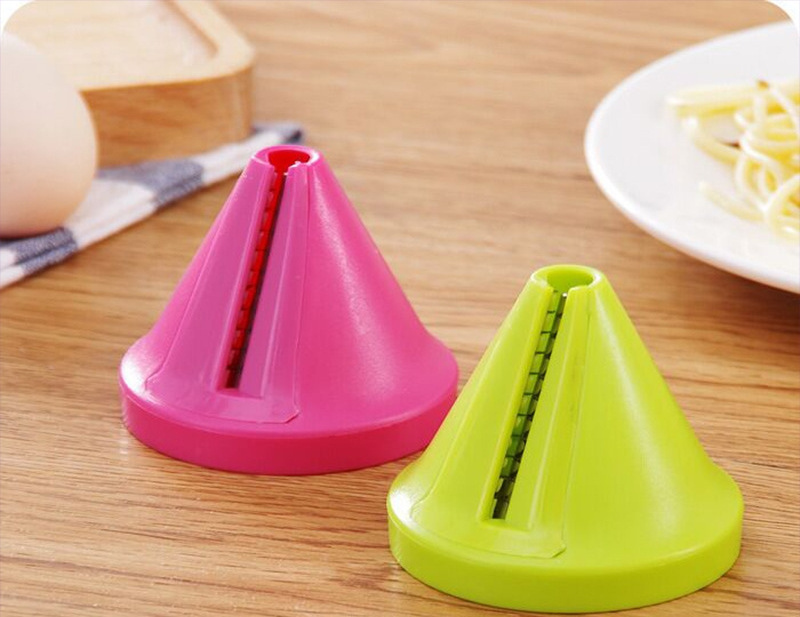 Vegetable Slicer Funnel Model Shred Device - Spiral Carrot Salad Radish Cutter Grater - Cooking Tool Kitchen Accessories Gadget