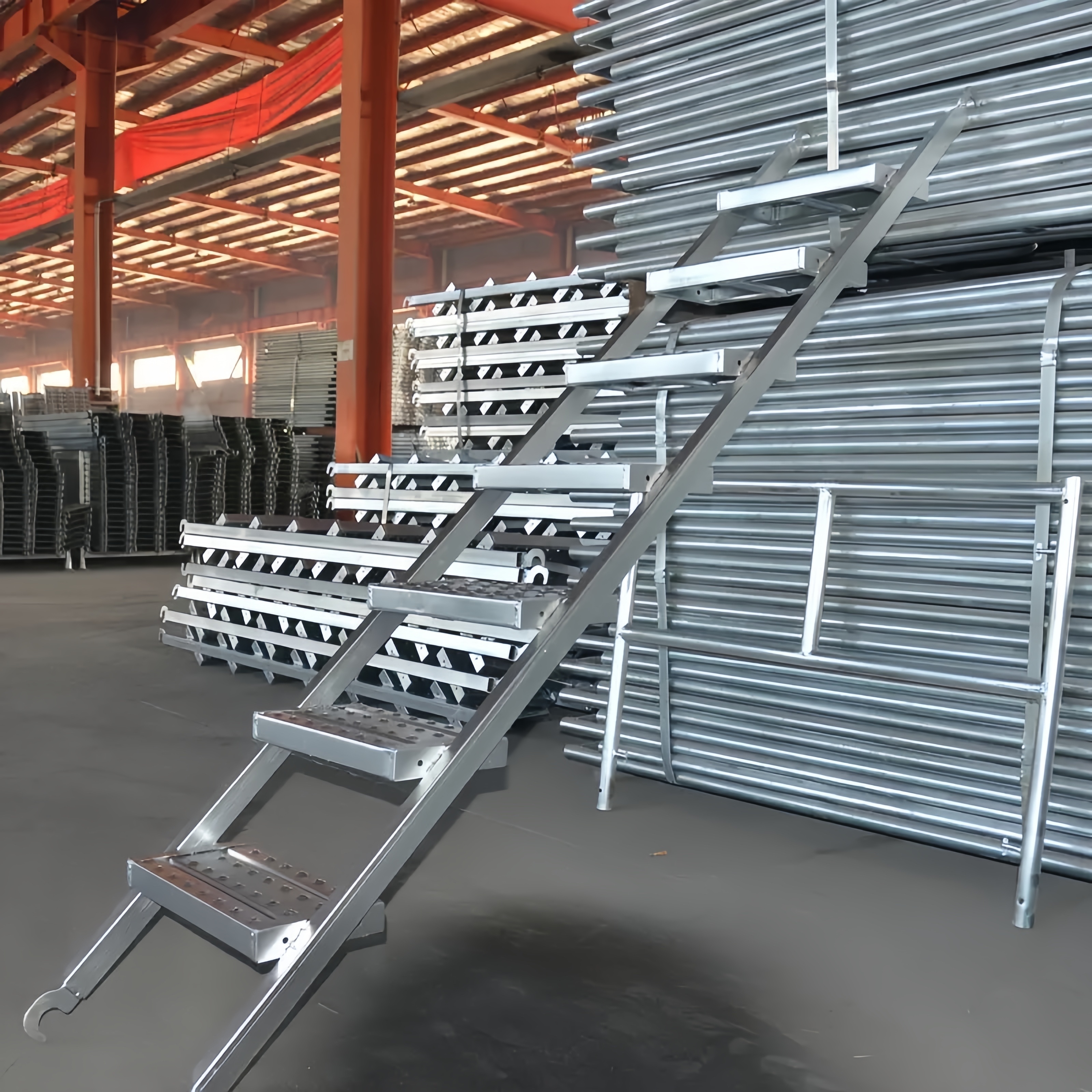 Scaffolding Style Ladder Building Construction Material Scaffold Stairs Step Ladders