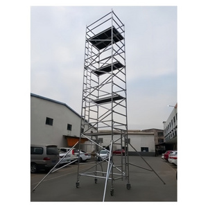 Aluminium Mobile Scaffold Tower  Construction Materials Telescopic Scaffolding Tower Scaffold For Construction