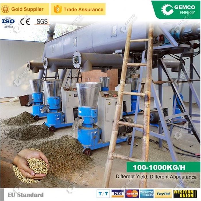 Beef Pellet Making Machine Biomass Pellet Packing Machine Hay Chaff Cutter Pellet Pressing Machine 23I8