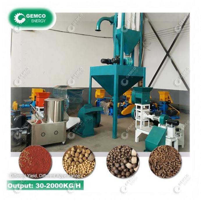 2023 top Seller Screw Pressing Floating Shrimp Fish Trout Feed Making Machine for Pelletizing Extruding Squeezing,Cat,Pellet