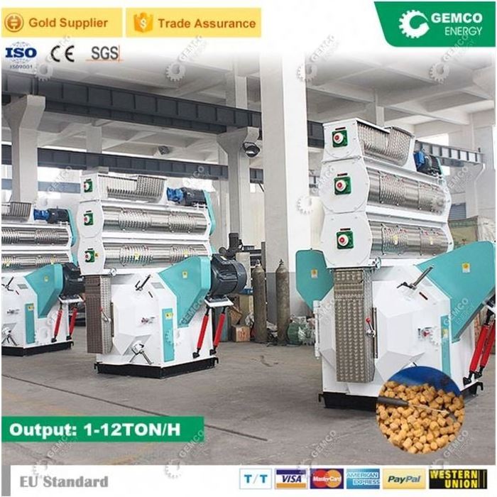 International Standard Chicken GEMCO Ring Die Feed Pellet Mill for Making Cattle,Livestock,Broiler,Rooster,Fodder,Pellet