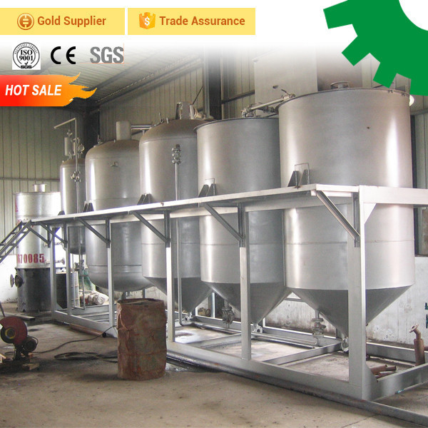 1-10 ton factory price vegetable sesame soybean sunflower mini oil refinery for sale