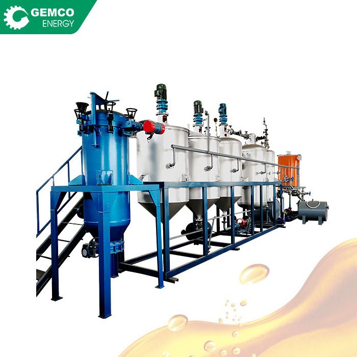 1-10 ton factory price vegetable sesame soybean sunflower mini oil refinery for sale