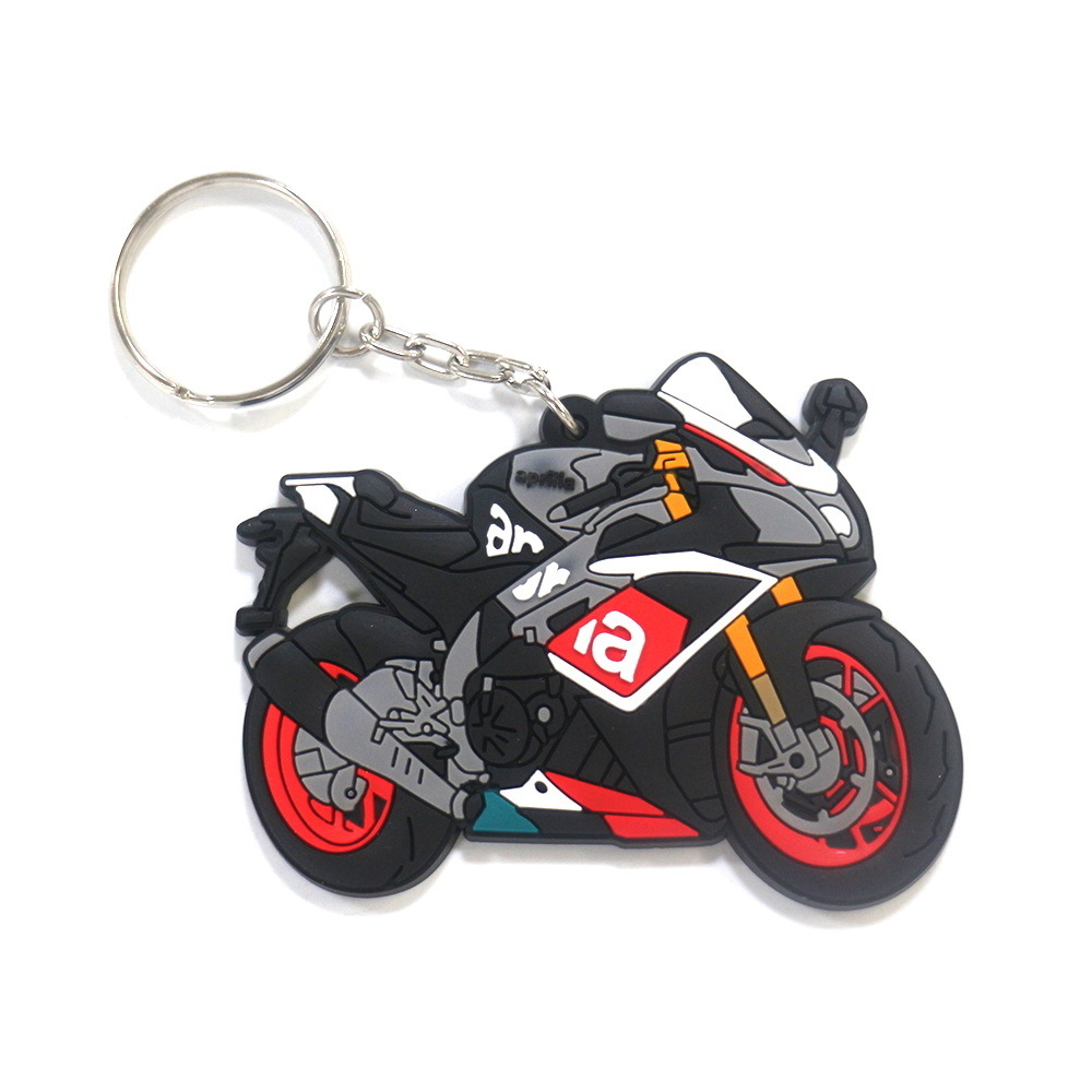 Wholesale Custom Key Ring New Design Mini Motorcycle Keychains Cartoon Key Holder For Men Boy Keys Bag Charms Accessories