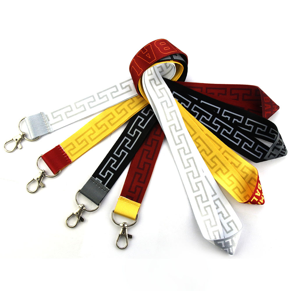 Wholesale Oem Blank Sublimation Polyester Nylon Plain Cheap Personalized Custom Logo Printed Lanyard