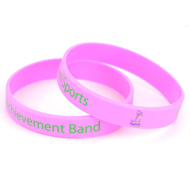 Custom Logo Color Size Glow In Dark Silicone Glowing Bracelet Custom Luminous Silicone Wristband