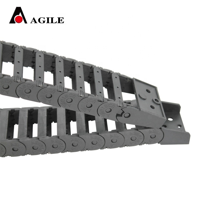 15*40 MT series dust-free plastic cable chain bridge type high strength  nylon energy chain