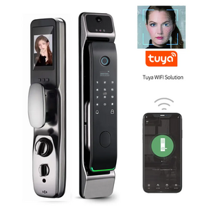 Tuya 3d Face Recognition Door Lock Password Mechanical Digital Smart Lock Front Door With Camera