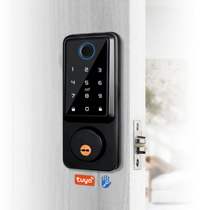 TT Lock Tuya WIFI Controlled Digital Automatic Smart Biometric Fingerprint Deadbolt Electric Bolt Door Lock