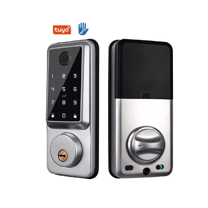 Waterproof Smart Lock WIFI APP Smart Door Lock Aluminum Fingerprint Inside Digital Handle Keyless Tuya Smart Lock