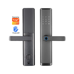 Ttlock Wifi Door Locks Handle Fingerprint Digital Door Lock Smart Locks For Front Door Zigbee