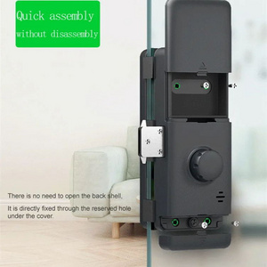 Glass Sliding Door Lock Tuya Wifi Glass Door Lock Smart Digital Lock For Glass Door