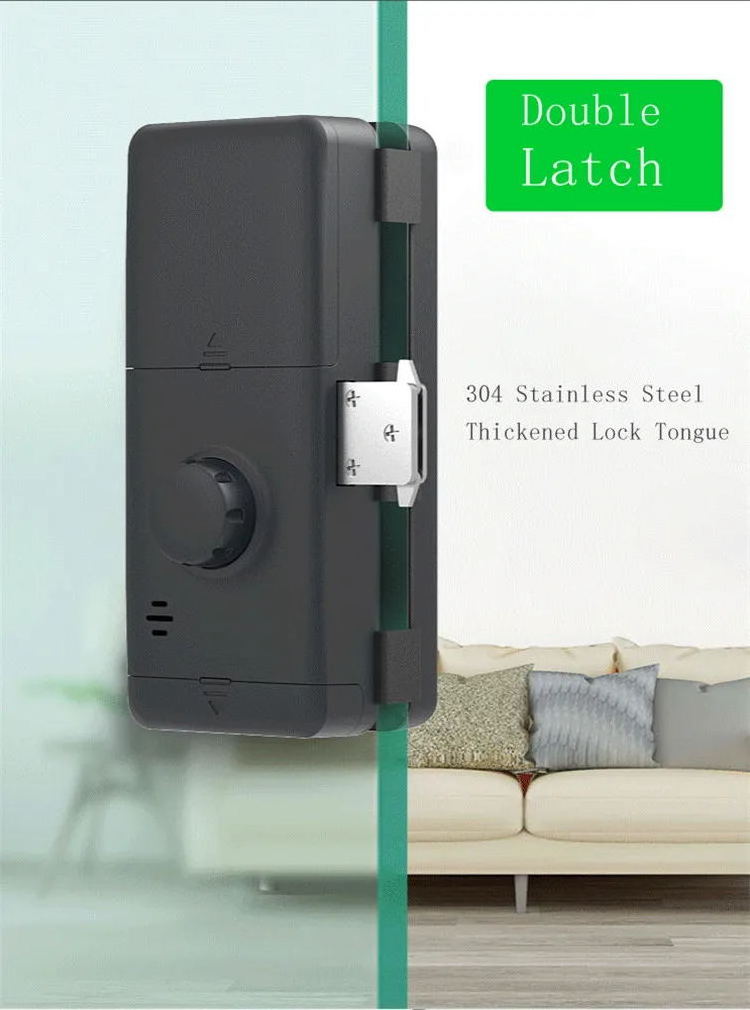 Glass Sliding Door Lock Tuya Wifi Glass Door Lock Smart Digital Lock For Glass Door