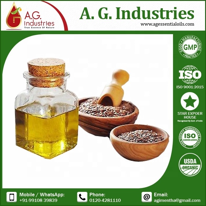 OEM Factory Wholesale Price Cold Pressed Bulk Natural Organic Linseed Flaxseed Essential Oil