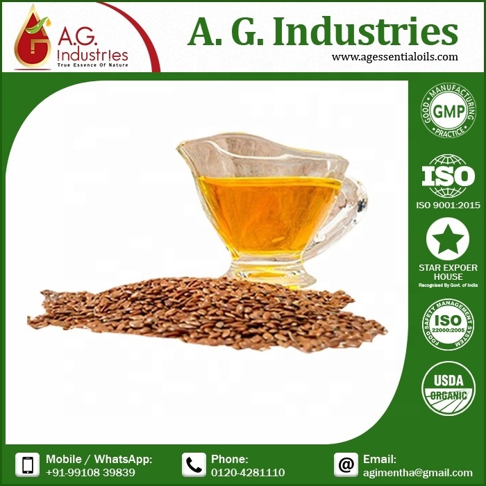 OEM Factory Wholesale Price Cold Pressed Bulk Natural Organic Linseed Flaxseed Essential Oil