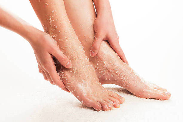 Private Label Natural Organic Spa Athletes Feet Treatment Softening Exfoliating Peppermint Foot Scrub For Cracked Feet