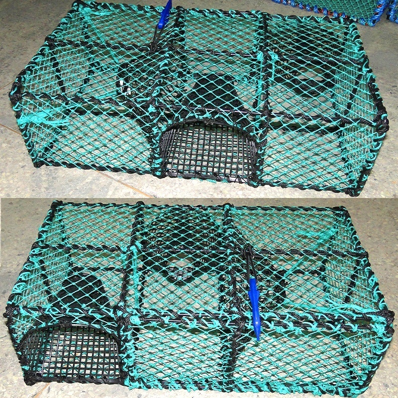 Fishing Accessories Fishing Crab Pot Lobster Trap Super Strong Nylon Net Saltwater Big Game Crab Pot Lobster Trap Fishing Tool