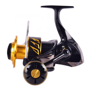 CNC Full Metal Spinning Reel Saltwater Big Game Boat Fishing Reel 20KGS Long Casting Fishing Reel Custom Fishing Accessories