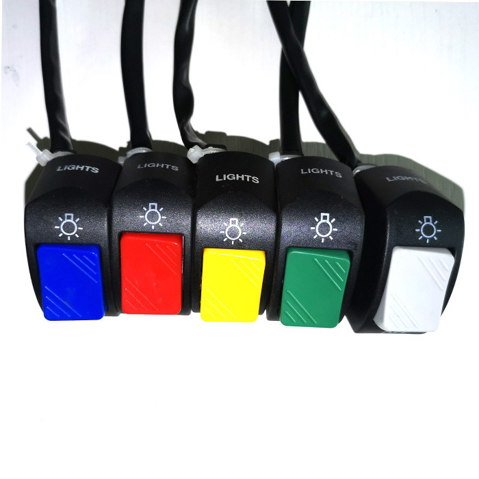 Motorcycle Handlebar Switch Headlight Fog Light Switch ON / OFF Button Scooter Fog  Flip  Handlebar  Mounted 7/8