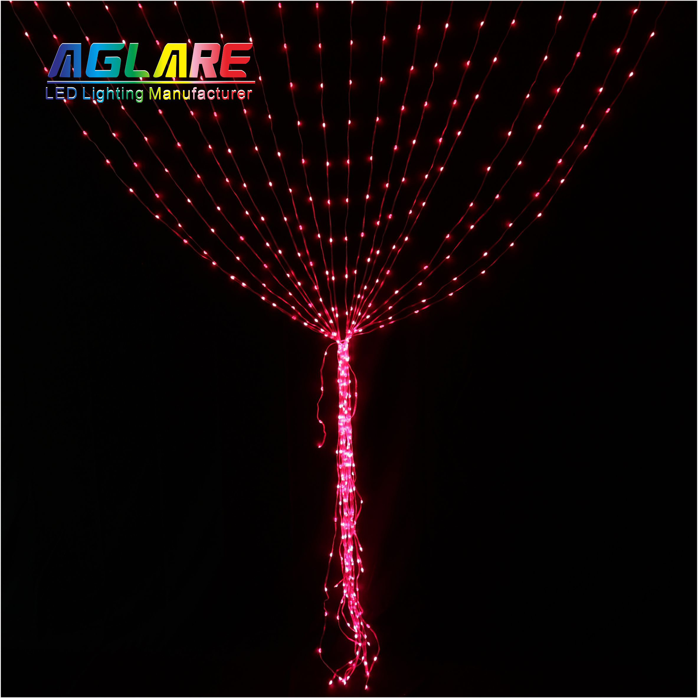 App Control Christmas Smart Rgb Pixel Addressable Curtain  Led Fairy Smart Curtain Lights