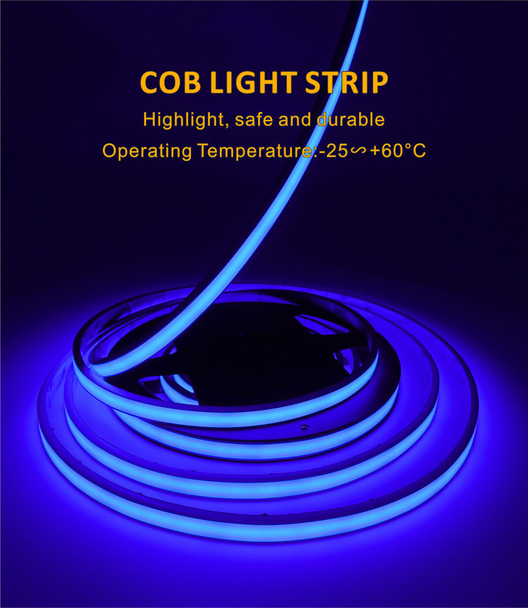 Fast Delivery Dropshipping 24V IP68 COB Smart Strip Light 5050 Led Strip APP Wifi Remote Controlled Flexibility Strip Light