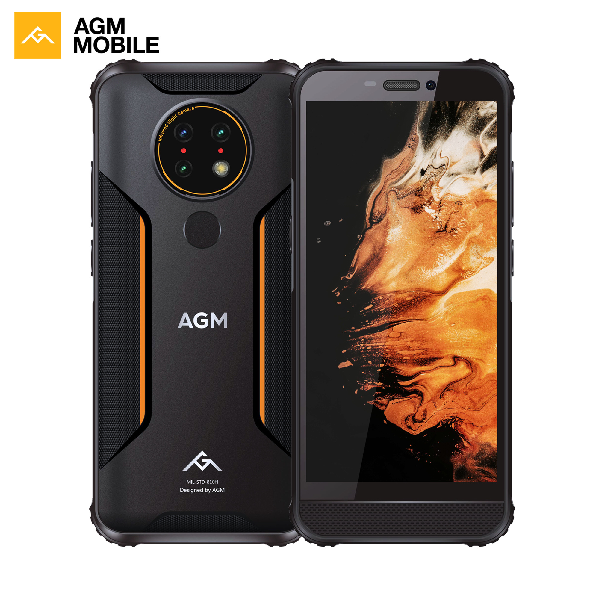 [RTS] AGM H3 5400mAh NFC 4+64GB wholesale cell phones new mobile phones slim rugged mobile phone