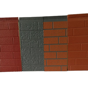 Brick texture 20mm PU Polyurethane foam Insulated decorative exterior wall panel