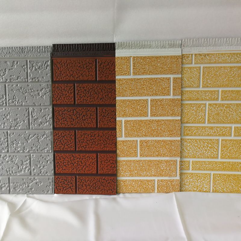 Brick texture 20mm PU Polyurethane foam Insulated decorative exterior wall panel