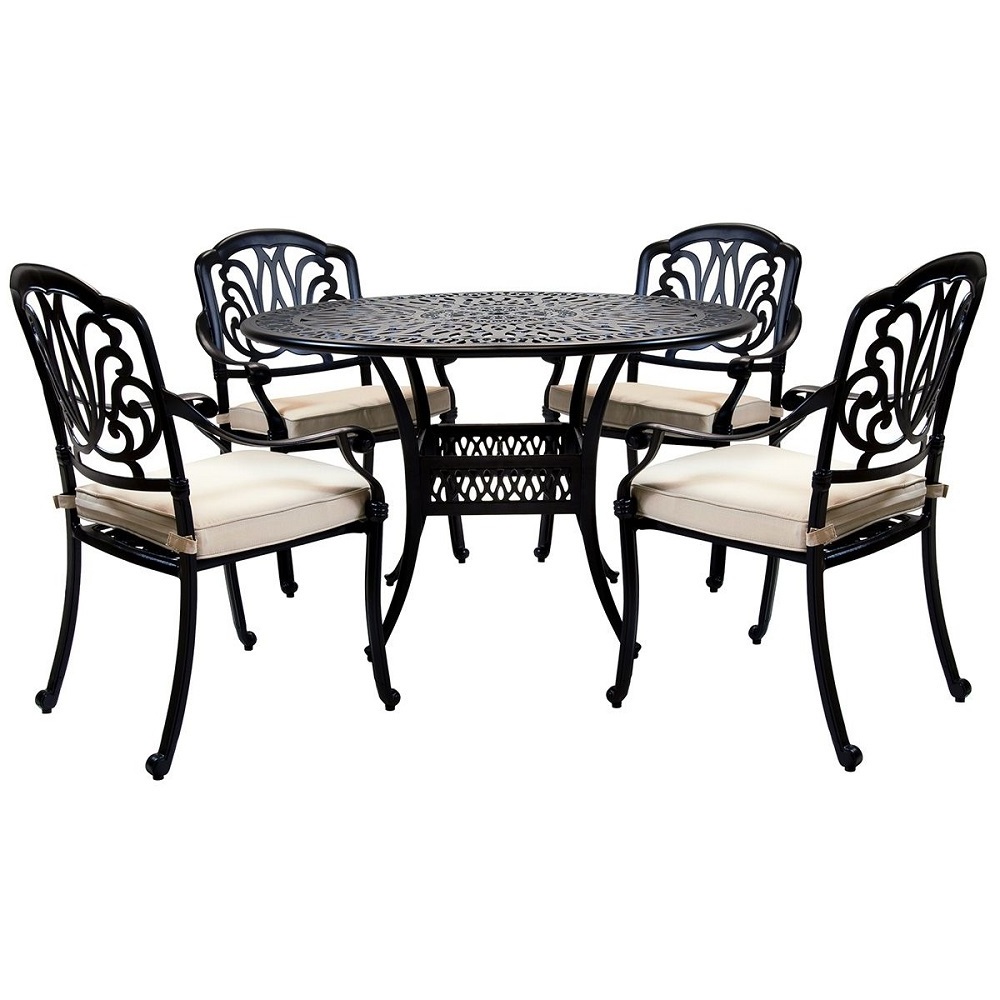 Outdoor Patio metal Garden Furniture Table and Chairs Sets Cast Aluminum Garden Furniture