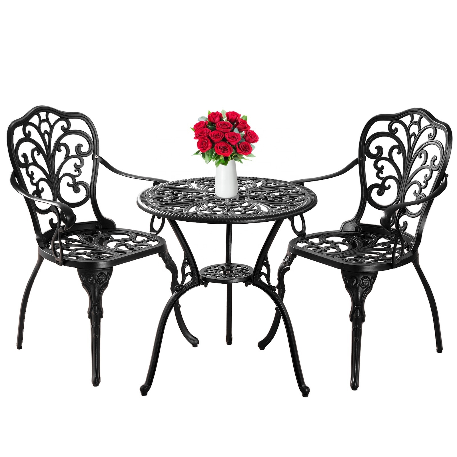 Cast Aluminum Dining Table Set Outdoor Furniture Gargen Leisuretavoli da giardino Patio Furniture For Bistro/Backyard