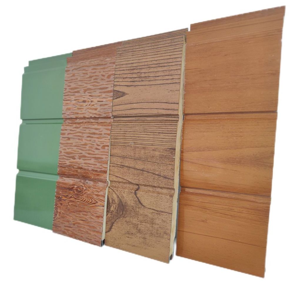 Hot sale embossed polyurethane sandwich panel metal siding